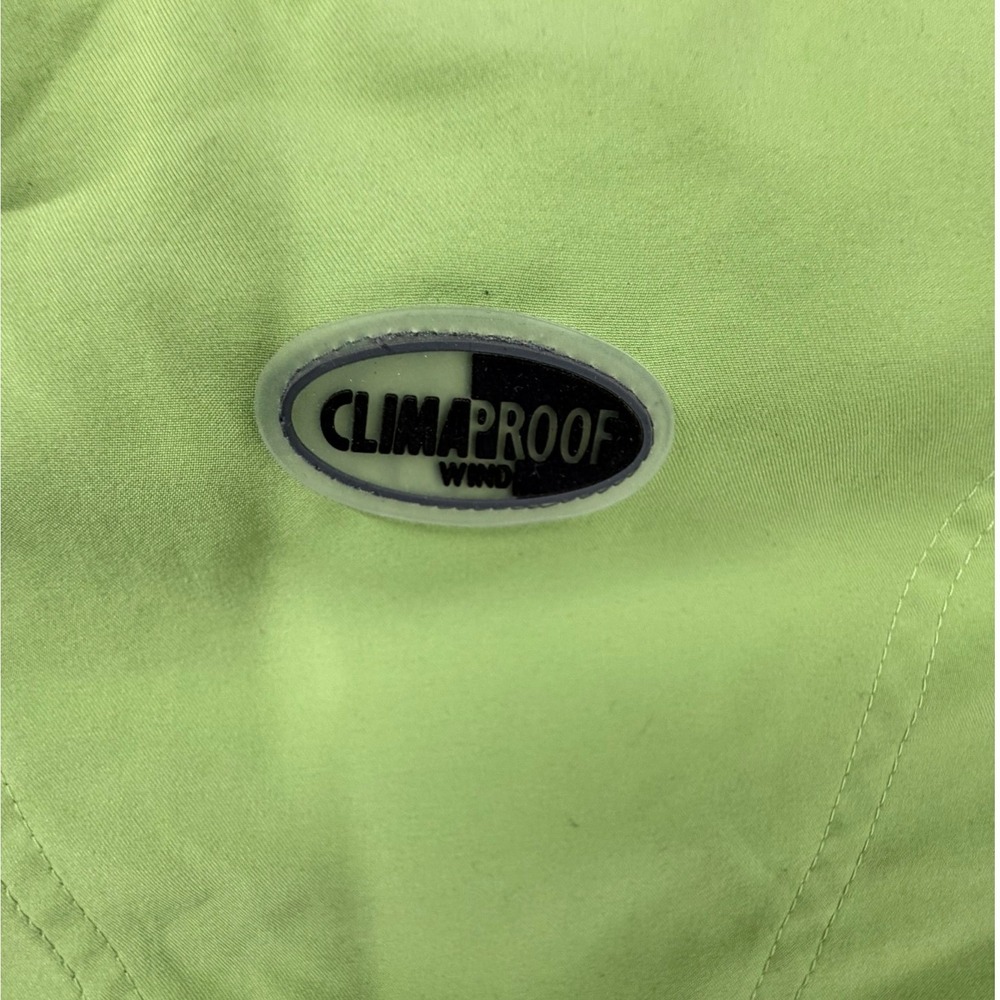 Adidas Mens ClimaProof Wind Quarter Zip Windbreaker Jacket Lime Green Large - Picture 9 of 11